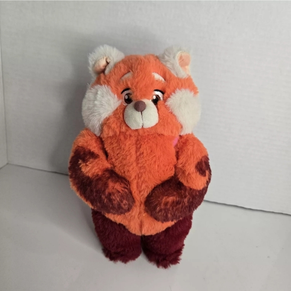 Disney Parks Pixar Turning Red 9" Mei Panda Plush with Pink Backpack Go Bag - Picture 1 of 5